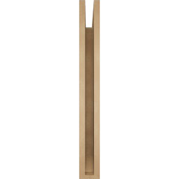 Ekena Millwork - BKTUR035X30X30MRC06RCPR - Timberthane Faux Wood Merced Style Bracket, Slat Ends, 3 1/2"W x 30"D x 30"H, Primed Tan