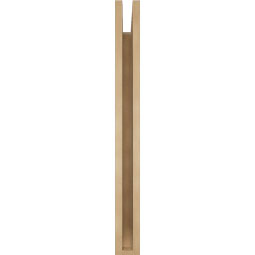 Ekena Millwork - BKTUR035X30X36MRC06RCPR - Timberthane Faux Wood Merced Style Bracket, Slat Ends, 3 1/2"W x 30"D x 36"H, Primed Tan