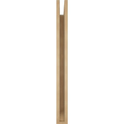 Ekena Millwork - BKTUR035X30X38MRC06RCPR - Timberthane Faux Wood Merced Style Bracket, Slat Ends, 3 1/2"W x 30"D x 38"H, Primed Tan