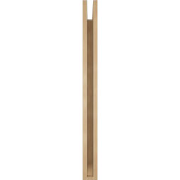 Ekena Millwork - BKTUR035X30X42MRC06RCPR - Timberthane Faux Wood Merced Style Bracket, Slat Ends, 3 1/2"W x 30"D x 42"H, Primed Tan