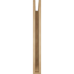 Ekena Millwork - BKTUR035X32X32MRC06RCPR - Timberthane Faux Wood Merced Style Bracket, Slat Ends, 3 1/2"W x 32"D x 32"H, Primed Tan