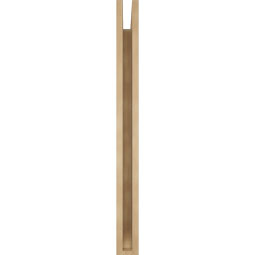 Ekena Millwork - BKTUR035X32X40MRC06RCPR - Timberthane Faux Wood Merced Style Bracket, Slat Ends, 3 1/2"W x 32"D x 40"H, Primed Tan