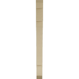 Ekena Millwork - BKTUR035X32X44MRC06RCPR - Timberthane Faux Wood Merced Style Bracket, Slat Ends, 3 1/2"W x 32"D x 44"H, Primed Tan