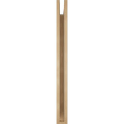 Ekena Millwork - BKTUR035X36X40MRC06RCPR - Timberthane Faux Wood Merced Style Bracket, Slat Ends, 3 1/2"W x 36"D x 40"H, Primed Tan