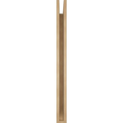 Ekena Millwork - BKTUR035X36X42MRC06RCPR - Timberthane Faux Wood Merced Style Bracket, Slat Ends, 3 1/2"W x 36"D x 42"H, Primed Tan