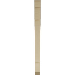 Ekena Millwork - BKTUR035X36X48MRC06RCPR - Timberthane Faux Wood Merced Style Bracket, Slat Ends, 3 1/2"W x 36"D x 48"H, Primed Tan