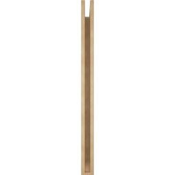 Ekena Millwork - BKTUR035X36X48MRC06RCPR - Timberthane Faux Wood Merced Style Bracket, Slat Ends, 3 1/2"W x 36"D x 48"H, Primed Tan