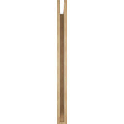 Ekena Millwork - BKTUR035X38X42MRC06RCPR - Timberthane Faux Wood Merced Style Bracket, Slat Ends, 3 1/2"W x 38"D x 42"H, Primed Tan