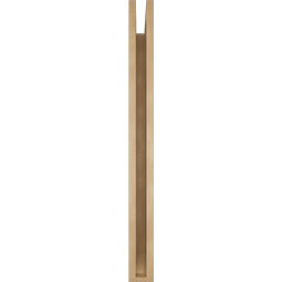 Ekena Millwork - BKTUR035X40X40MRC06RCPR - Timberthane Faux Wood Merced Style Bracket, Slat Ends, 3 1/2"W x 40"D x 40"H, Primed Tan