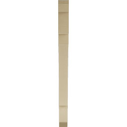 Ekena Millwork - BKTUR035X40X48MRC06RCPR - Timberthane Faux Wood Merced Style Bracket, Slat Ends, 3 1/2"W x 40"D x 48"H, Primed Tan