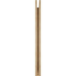 Ekena Millwork - BKTUR035X40X48MRC06RCPR - Timberthane Faux Wood Merced Style Bracket, Slat Ends, 3 1/2"W x 40"D x 48"H, Primed Tan