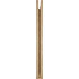 Ekena Millwork - BKTUR035X42X42MRC06RCPR - Timberthane Faux Wood Merced Style Bracket, Slat Ends, 3 1/2"W x 42"D x 42"H, Primed Tan