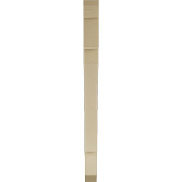 Ekena Millwork - BKTUR035X42X48MRC06RCPR - Timberthane Faux Wood Merced Style Bracket, Slat Ends, 3 1/2"W x 42"D x 48"H, Primed Tan