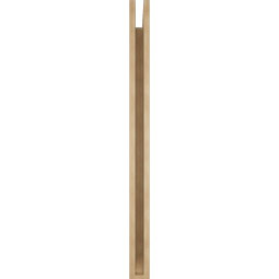 Ekena Millwork - BKTUR035X42X48MRC06RCPR - Timberthane Faux Wood Merced Style Bracket, Slat Ends, 3 1/2"W x 42"D x 48"H, Primed Tan