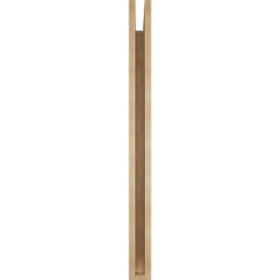 Ekena Millwork - BKTUR035X44X44MRC06RCPR - Timberthane Faux Wood Merced Style Bracket, Slat Ends, 3 1/2"W x 44"D x 44"H, Primed Tan