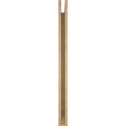 Ekena Millwork - BKTUR035X44X48MRC06RCPR - Timberthane Faux Wood Merced Style Bracket, Slat Ends, 3 1/2"W x 44"D x 48"H, Primed Tan