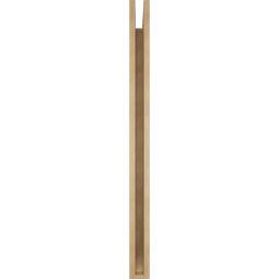 Ekena Millwork - BKTUR035X48X48MRC06RCPR - Timberthane Faux Wood Merced Style Bracket, Slat Ends, 3 1/2"W x 48"D x 48"H, Primed Tan