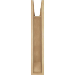 Ekena Millwork - BKTUR055X24X32MRC06RCPR - Timberthane Faux Wood Merced Style Bracket, Slat Ends, 5 1/2"W x 24"D x 32"H, Primed Tan