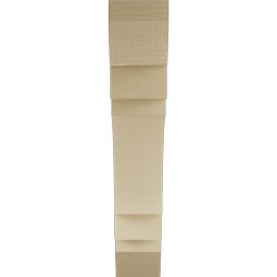 Ekena Millwork - BKTUR055X30X30MRC06RCPR - Timberthane Faux Wood Merced Style Bracket, Slat Ends, 5 1/2"W x 30"D x 30"H, Primed Tan