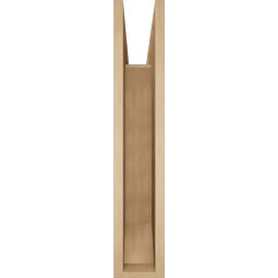 Ekena Millwork - BKTUR055X30X30MRC06RCPR - Timberthane Faux Wood Merced Style Bracket, Slat Ends, 5 1/2"W x 30"D x 30"H, Primed Tan
