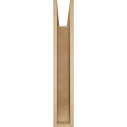 Ekena Millwork - BKTUR055X30X34MRC06RCPR - Timberthane Faux Wood Merced Style Bracket, Slat Ends, 5 1/2"W x 30"D x 34"H, Primed Tan