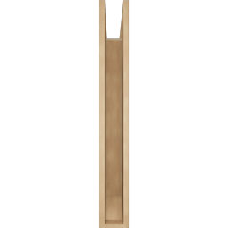 Ekena Millwork - BKTUR055X34X42MRC06RCPR - Timberthane Faux Wood Merced Style Bracket, Slat Ends, 5 1/2"W x 34"D x 42"H, Primed Tan