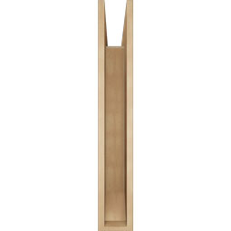 Ekena Millwork - BKTUR055X36X36MRC06RCPR - Timberthane Faux Wood Merced Style Bracket, Slat Ends, 5 1/2"W x 36"D x 36"H, Primed Tan
