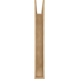 Ekena Millwork - BKTUR055X38X42MRC06RCPR - Timberthane Faux Wood Merced Style Bracket, Slat Ends, 5 1/2"W x 38"D x 42"H, Primed Tan
