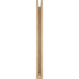 Ekena Millwork - BKTUR0352X34X40MRC01RCPR - Timberthane Faux Wood Merced Style Bracket w/ Offset Brace, Traditional Ends, 3 1/2"W x 34"D x 40"H, Primed Tan