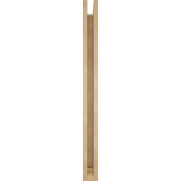 Ekena Millwork - BKTUR0352X34X42MRC01RCPR - Timberthane Faux Wood Merced Style Bracket w/ Offset Brace, Traditional Ends, 3 1/2"W x 34"D x 42"H, Primed Tan