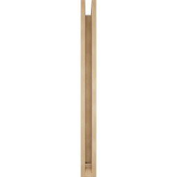 Ekena Millwork - BKTUR0352X36X40MRC01RCPR - Timberthane Faux Wood Merced Style Bracket w/ Offset Brace, Traditional Ends, 3 1/2"W x 36"D x 40"H, Primed Tan
