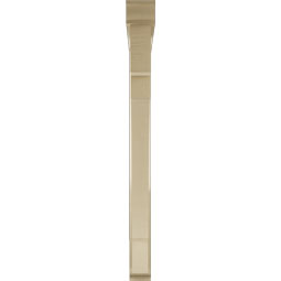 Ekena Millwork - BKTUR0352X40X40MRC01RCPR - Timberthane Faux Wood Merced Style Bracket w/ Offset Brace, Traditional Ends, 3 1/2"W x 40"D x 40"H, Primed Tan