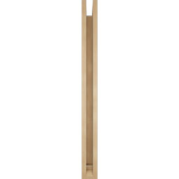 Ekena Millwork - BKTUR0352X40X40MRC01RCPR - Timberthane Faux Wood Merced Style Bracket w/ Offset Brace, Traditional Ends, 3 1/2"W x 40"D x 40"H, Primed Tan