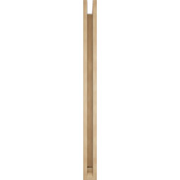 Ekena Millwork - BKTUR0352X46X46MRC01RCPR - Timberthane Faux Wood Merced Style Bracket w/ Offset Brace, Traditional Ends, 3 1/2"W x 46"D x 46"H, Primed Tan