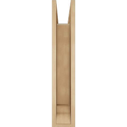 Ekena Millwork - BKTUR0554X22X30MRC01RCPR - Timberthane Faux Wood Merced Style Bracket w/ Offset Brace, Traditional Ends, 5 1/2"W x 22"D x 30"H, Primed Tan