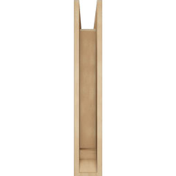 Ekena Millwork - BKTUR0554X22X34MRC01RCPR - Timberthane Faux Wood Merced Style Bracket w/ Offset Brace, Traditional Ends, 5 1/2"W x 22"D x 34"H, Primed Tan