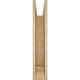 Ekena Millwork - BKTUR0554X30X30MRC01RCPR - Timberthane Faux Wood Merced Style Bracket w/ Offset Brace, Traditional Ends, 5 1/2"W x 30"D x 30"H, Primed Tan