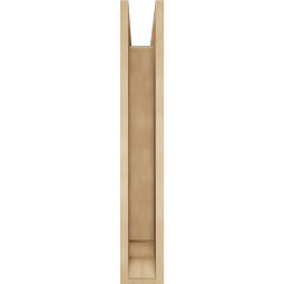 Ekena Millwork - BKTUR0554X30X36MRC01RCPR - Timberthane Faux Wood Merced Style Bracket w/ Offset Brace, Traditional Ends, 5 1/2"W x 30"D x 36"H, Primed Tan