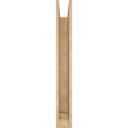 Ekena Millwork - BKTUR0554X32X44MRC01RCPR - Timberthane Faux Wood Merced Style Bracket w/ Offset Brace, Traditional Ends, 5 1/2"W x 32"D x 44"H, Primed Tan