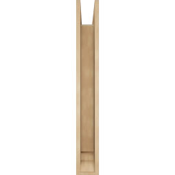 Ekena Millwork - BKTUR0554X34X42MRC01RCPR - Timberthane Faux Wood Merced Style Bracket w/ Offset Brace, Traditional Ends, 5 1/2"W x 34"D x 42"H, Primed Tan