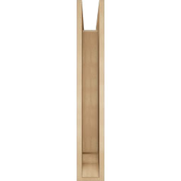 Ekena Millwork - BKTUR0554X36X36MRC01RCPR - Timberthane Faux Wood Merced Style Bracket w/ Offset Brace, Traditional Ends, 5 1/2"W x 36"D x 36"H, Primed Tan
