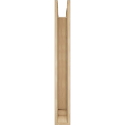 Ekena Millwork - BKTUR0554X36X44MRC01RCPR - Timberthane Faux Wood Merced Style Bracket w/ Offset Brace, Traditional Ends, 5 1/2"W x 36"D x 44"H, Primed Tan