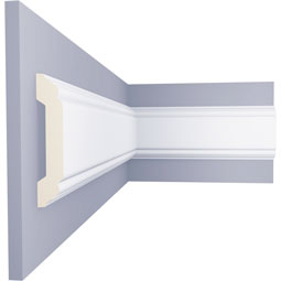 Ekena Millwork - PML03X00CL - Endurathane Classic Panel Moulding, 3 5/8"H x 3/4"P x 94 1/2"L, Factory Primed