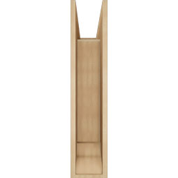 Ekena Millwork - BKTUR0756X24X36MRC01RCPR - Timberthane Faux Wood Merced Style Bracket w/ Offset Brace, Traditional Ends, 7 1/2"W x 24"D x 36"H, Primed Tan