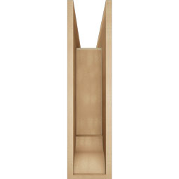Ekena Millwork - BKTUR0756X30X30MRC01RCPR - Timberthane Faux Wood Merced Style Bracket w/ Offset Brace, Traditional Ends, 7 1/2"W x 30"D x 30"H, Primed Tan