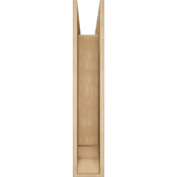 Ekena Millwork - BKTUR0756X30X42MRC01RCPR - Timberthane Faux Wood Merced Style Bracket w/ Offset Brace, Traditional Ends, 7 1/2"W x 30"D x 42"H, Primed Tan