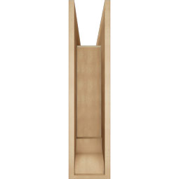 Ekena Millwork - BKTUR0756X32X32MRC01RCPR - Timberthane Faux Wood Merced Style Bracket w/ Offset Brace, Traditional Ends, 7 1/2"W x 32"D x 32"H, Primed Tan