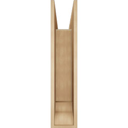Ekena Millwork - BKTUR0756X32X36MRC01RCPR - Timberthane Faux Wood Merced Style Bracket w/ Offset Brace, Traditional Ends, 7 1/2"W x 32"D x 36"H, Primed Tan