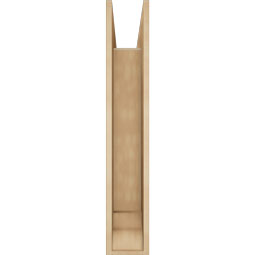 Ekena Millwork - BKTUR0756X32X44MRC01RCPR - Timberthane Faux Wood Merced Style Bracket w/ Offset Brace, Traditional Ends, 7 1/2"W x 32"D x 44"H, Primed Tan