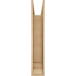 Ekena Millwork - BKTUR0756X34X42MRC01RCPR - Timberthane Faux Wood Merced Style Bracket w/ Offset Brace, Traditional Ends, 7 1/2"W x 34"D x 42"H, Primed Tan